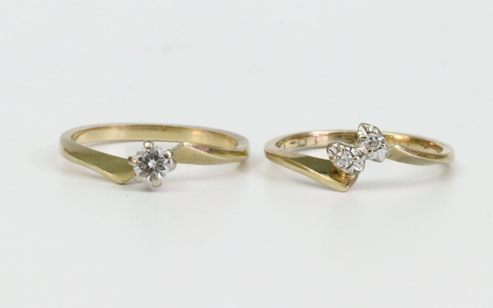 14K DIAMOND WEDDING SET - 3