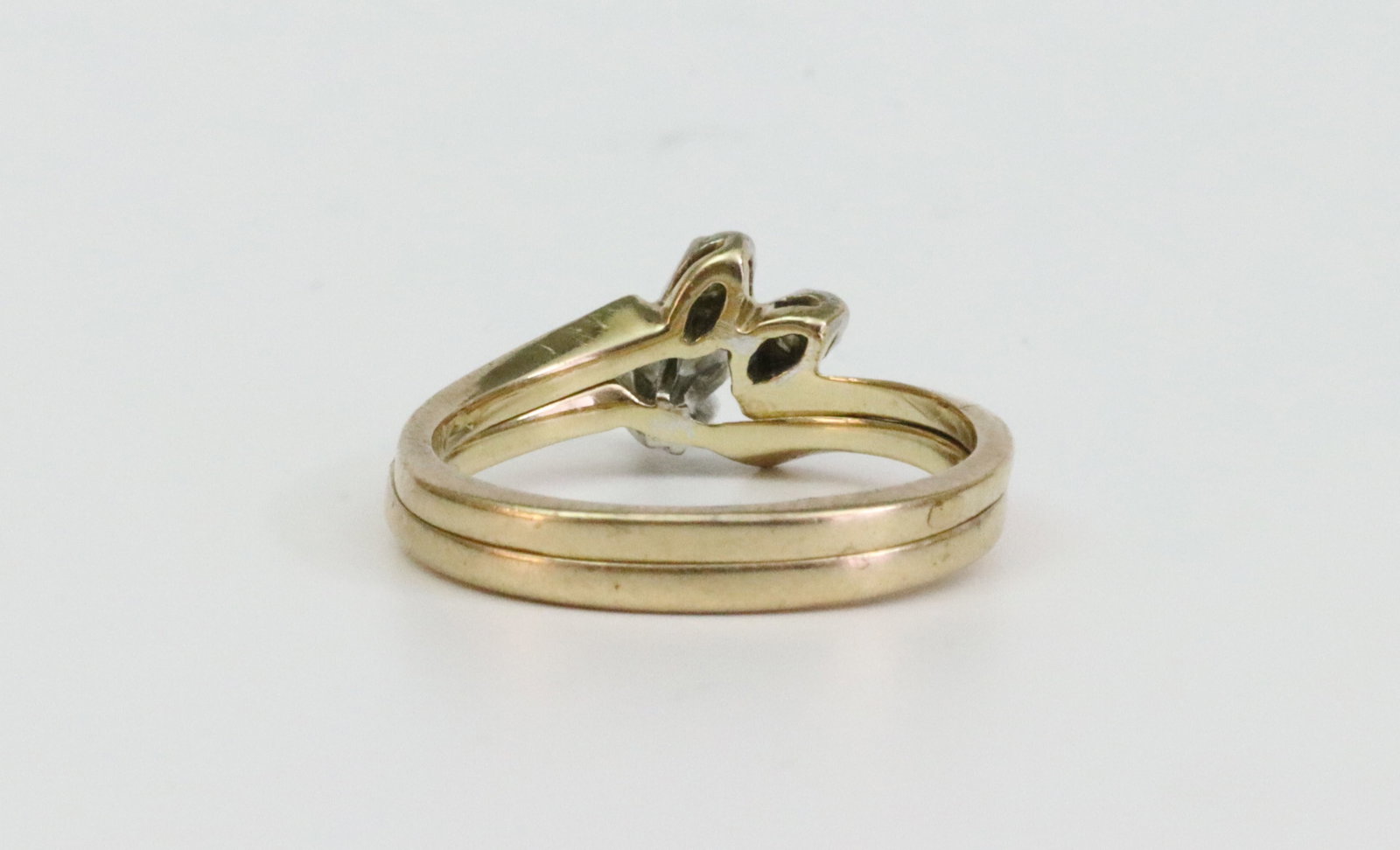 14K DIAMOND WEDDING SET - 5