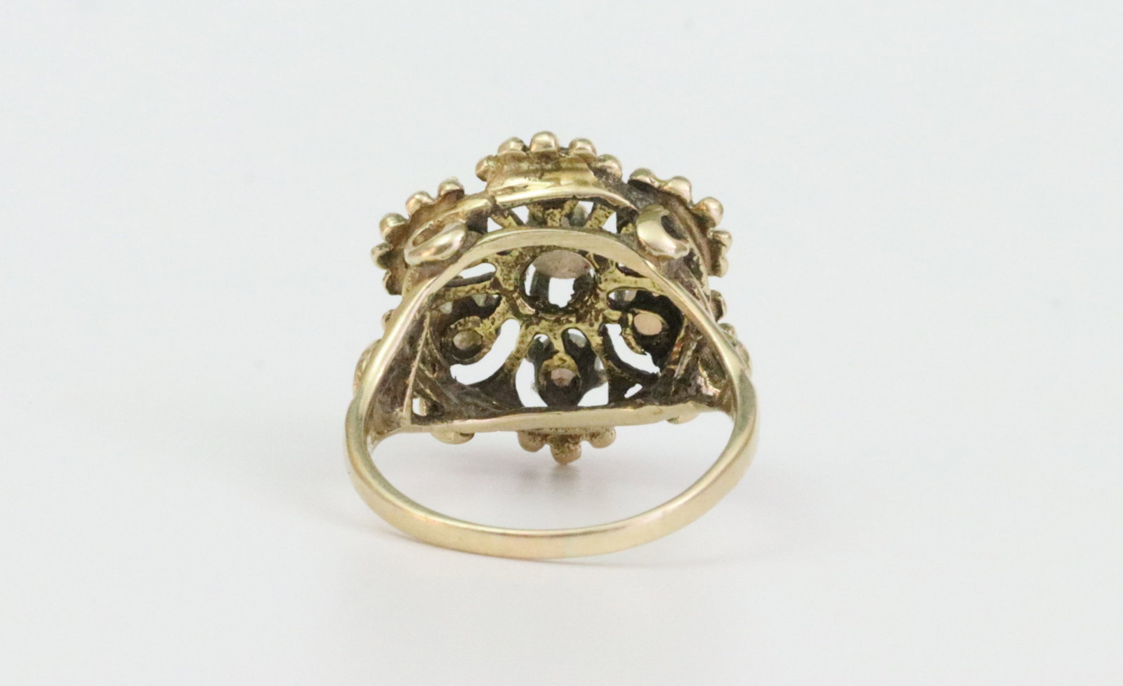 14K OPAL CLUSTER RING - 4