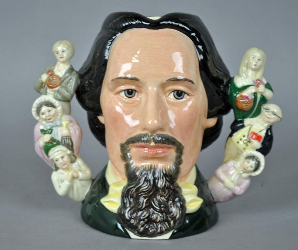 ROYAL DOULTON CHARACTER JUG - CHARLES DICKENS: modelled by William Harper, 1993, #812/2500, with COA, 7in.