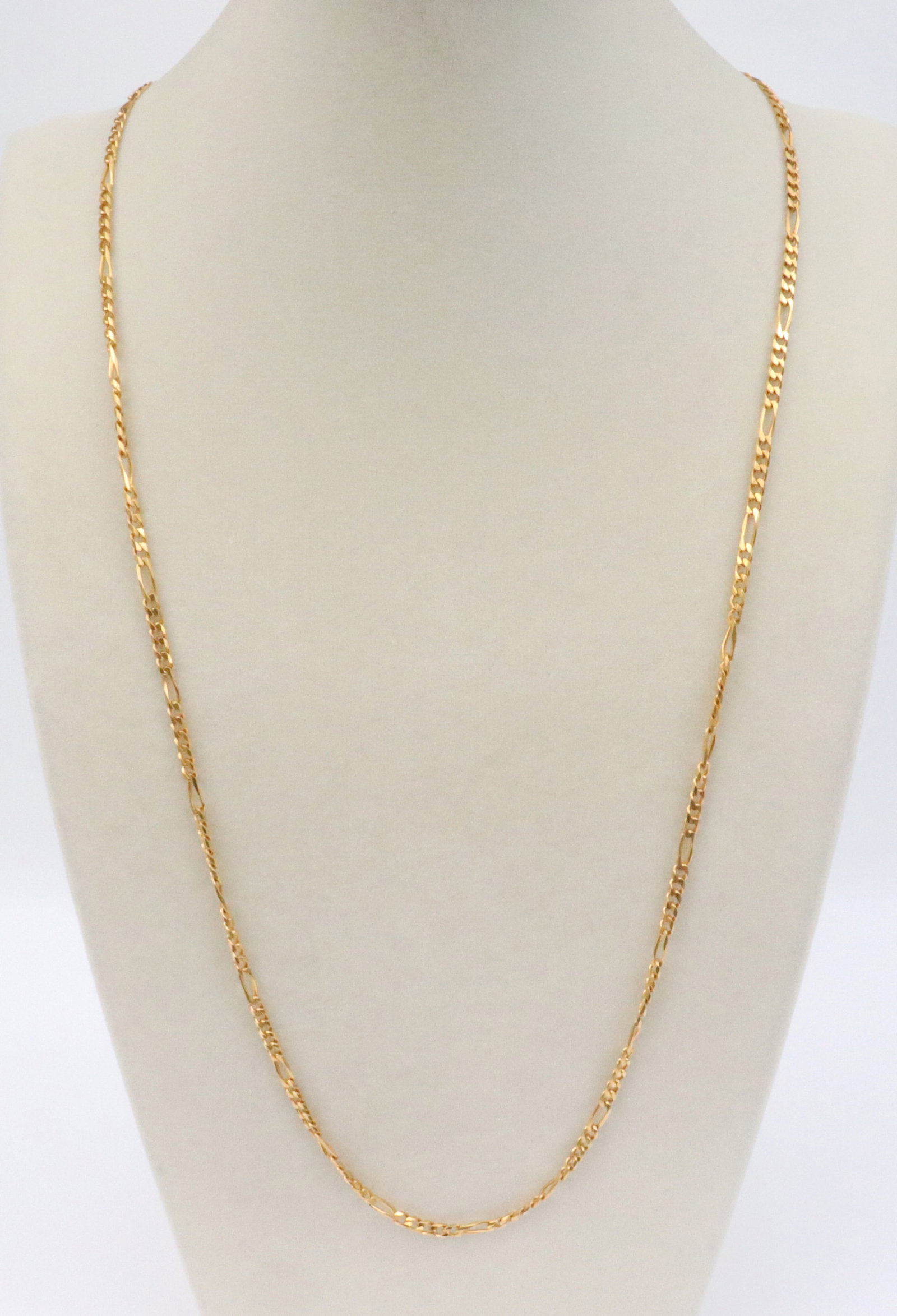 14K FIGARO CHAIN NECKLACE (1 of 3)