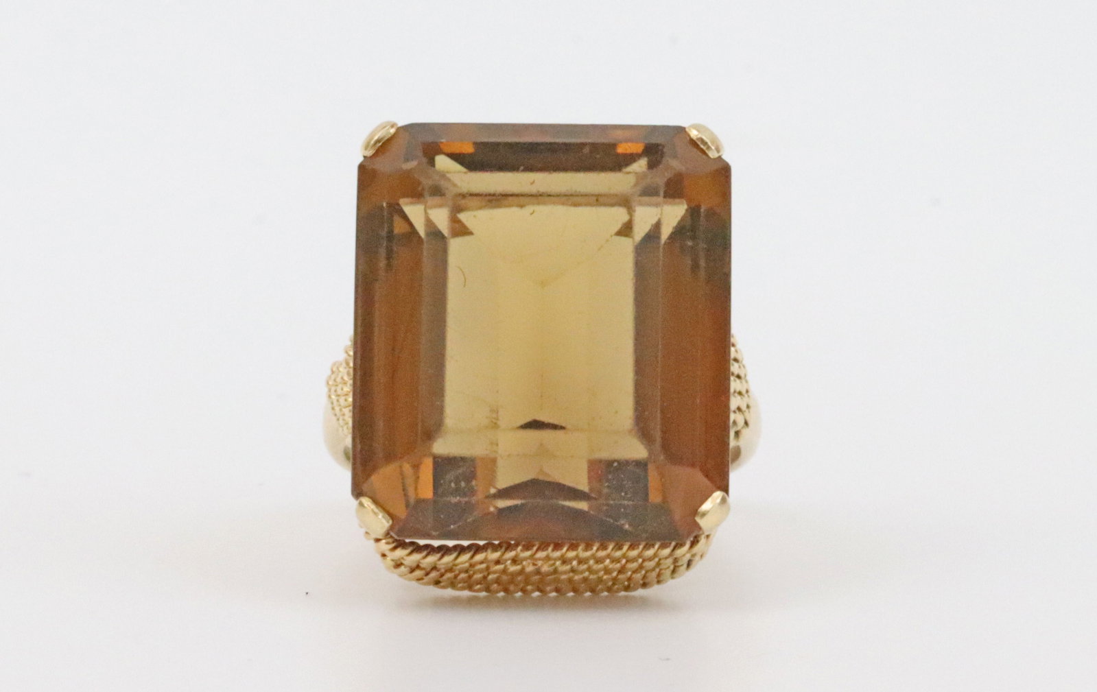 18K CITRINE COCKTAIL RING - 2