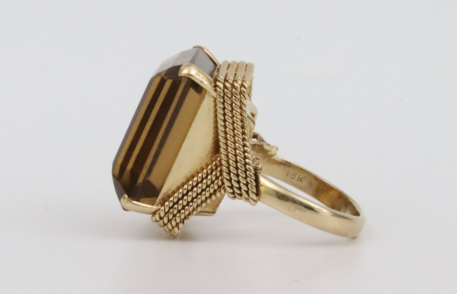 18K CITRINE COCKTAIL RING - 3