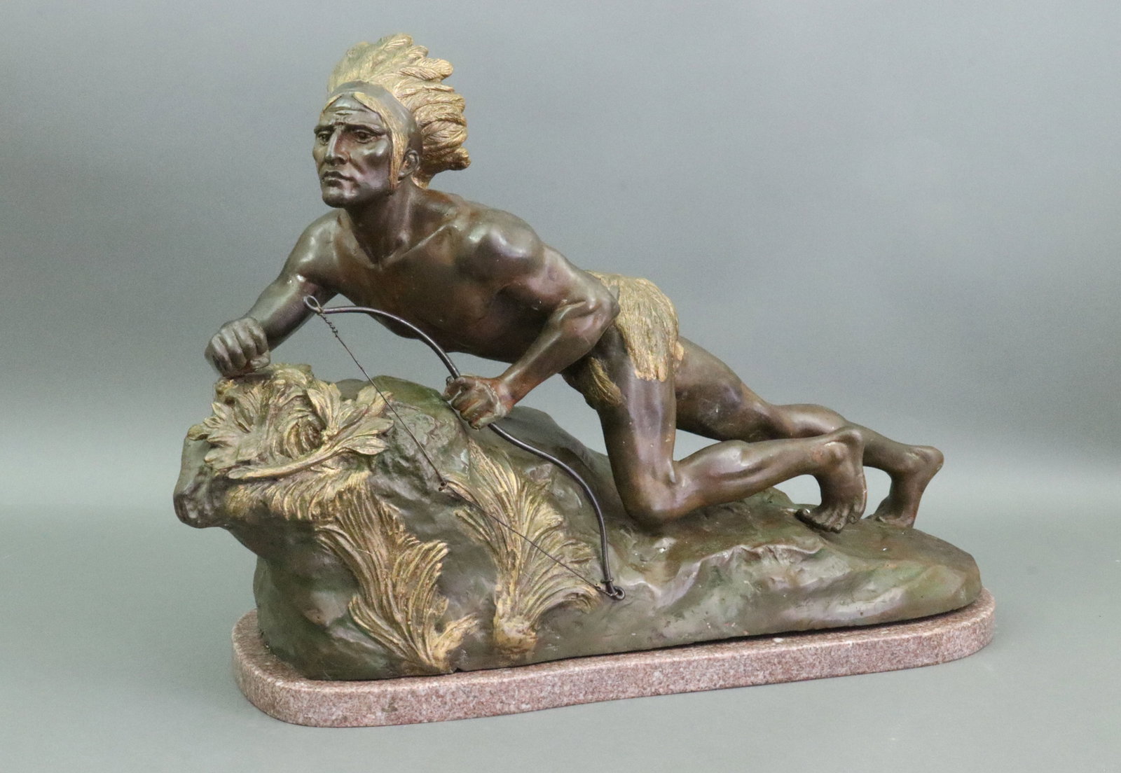 RENE ANDRE VARNIER PATINATED BRONZE SCULPTURE (1 of 4)