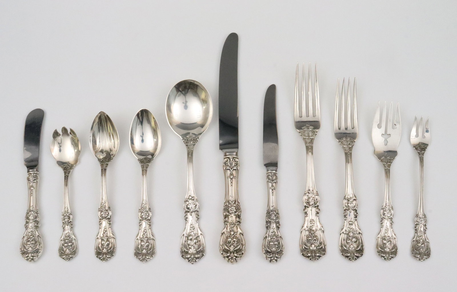 (192) PIECE REED & BARTON STERLING FLATWARE SET (1 of 2)
