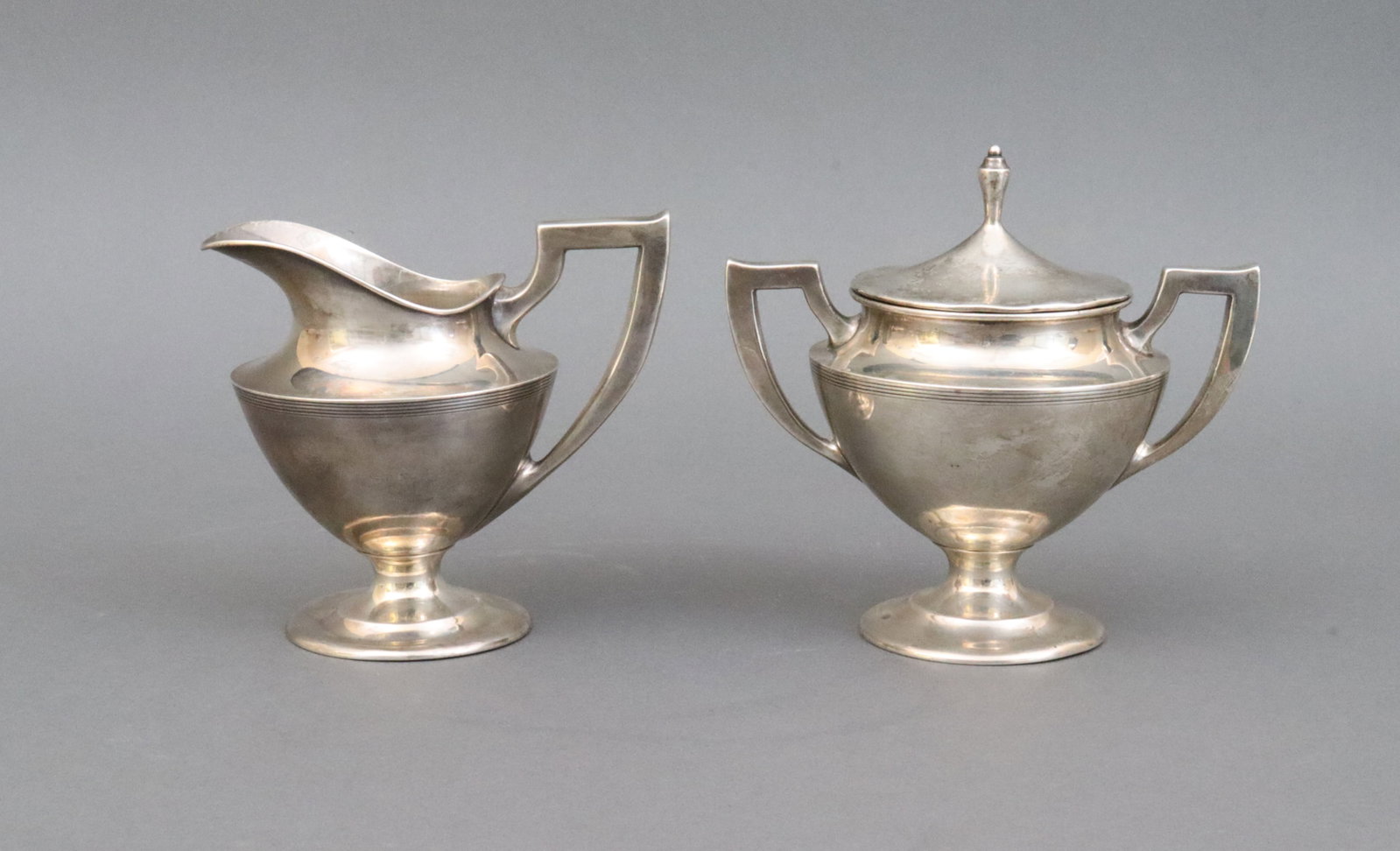 SIMPSON HALL STERLING SUGAR & CREAMER (1 of 1)