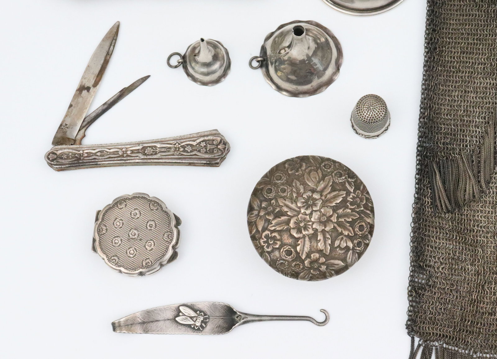 (17) PIECE SILVER VANITY GROUP - 2
