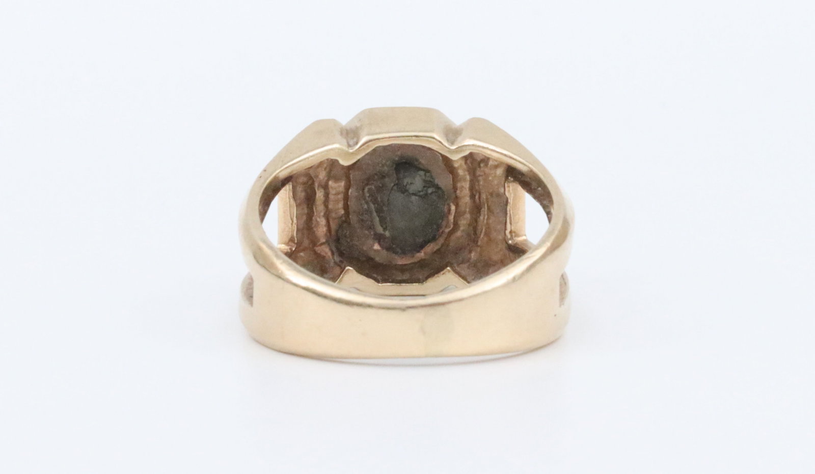 14K HEMATITE RING - 4