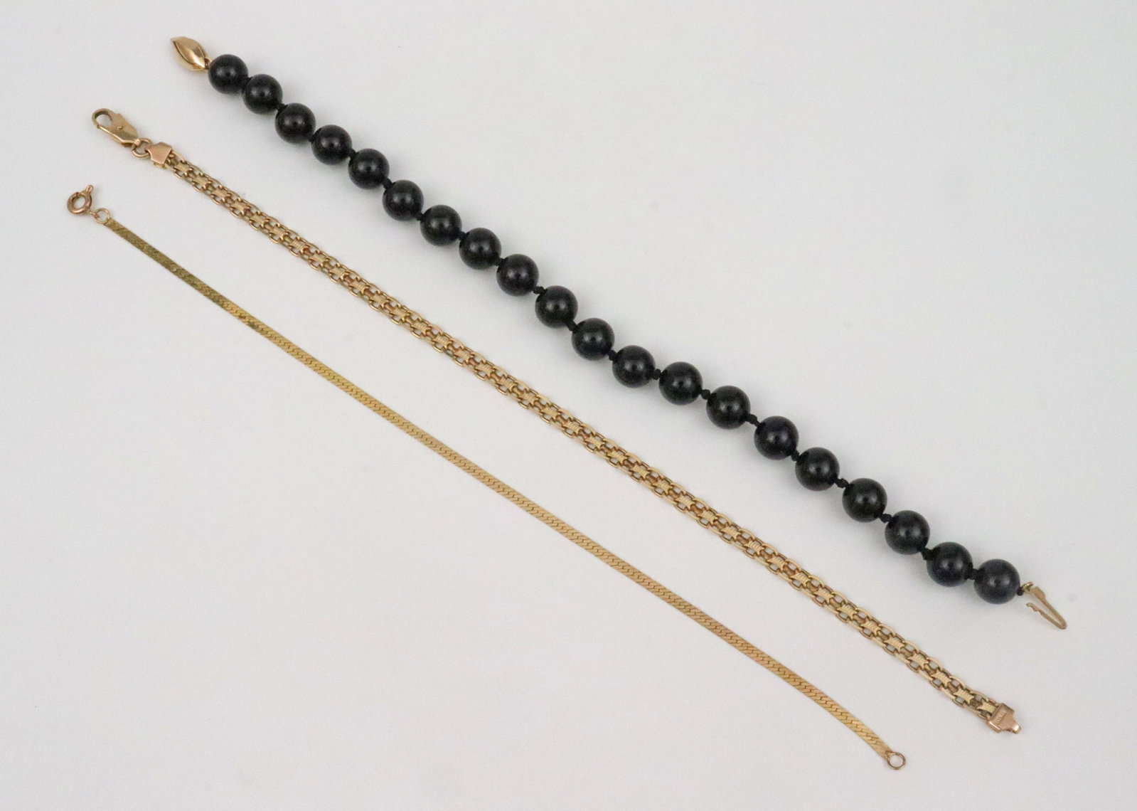 (3) 14K BRACELETS - 2