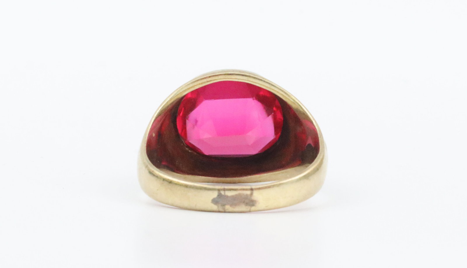 GENTS 14K RUBY RING - 4