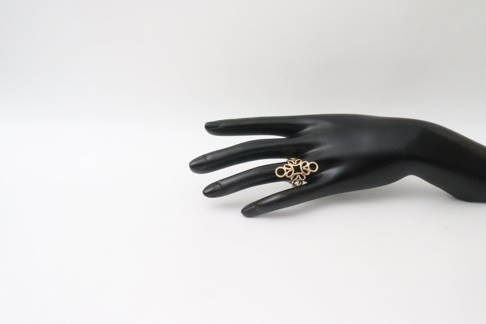 14K MODERN STYLE FREEFORM RING - 5