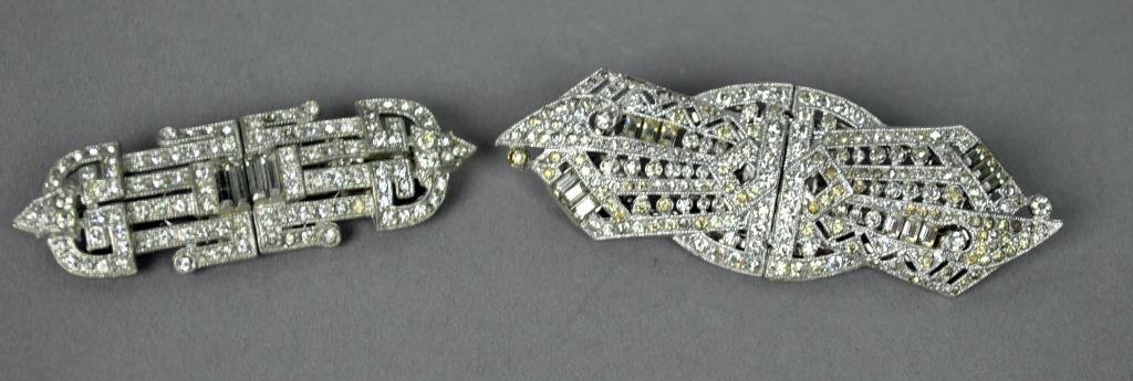 (2) CORO DUETTES: each in white paste, 2.5-3in.