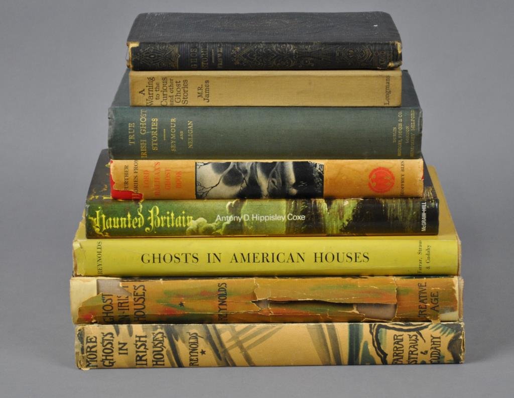 (8) TITLES ON GHOSTS: Ghosts in Irish Houses, James Reynolds (1947), signed and inscribed by the author on half-title page (jacket as is); More Ghosts in Irish Houses, James Reynolds (1956); True Irish Ghost Stories, Seymo