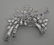 PLATINUM & DIAMOND CLUSTER CLIP BROOCH, 12.65CTW