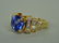 BLUE SAPPHIRE & DIAMOND RING, 5.56CTW