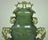 CHINESE GREEN JADE VASE AND COVER - 2