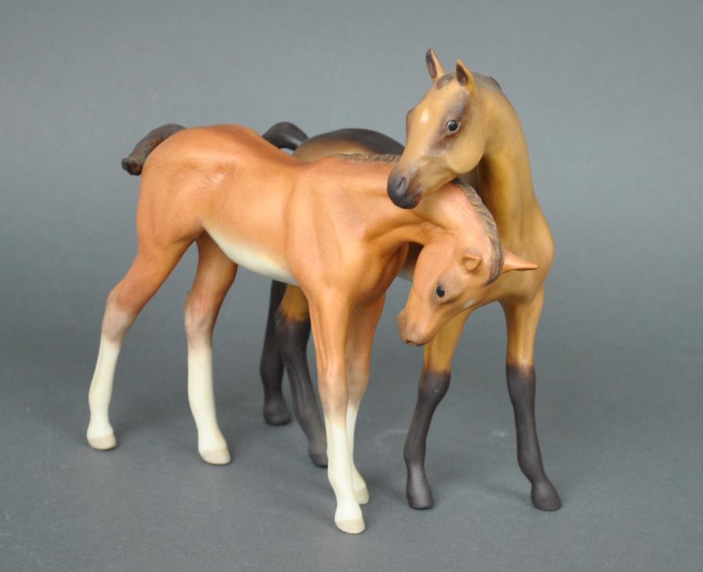 CYBIS COLTS FIGURE - DARBY & JOAN: 8x8in.