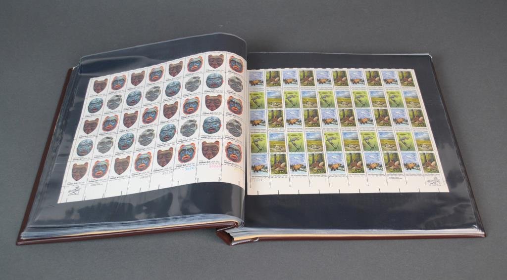 US MINT SHEET STAMP COLLECTION: approximately 90 plus full sheets spanning ½ cent through 28 cents, 1950’s through 1980’s, approximate face value $500-$550