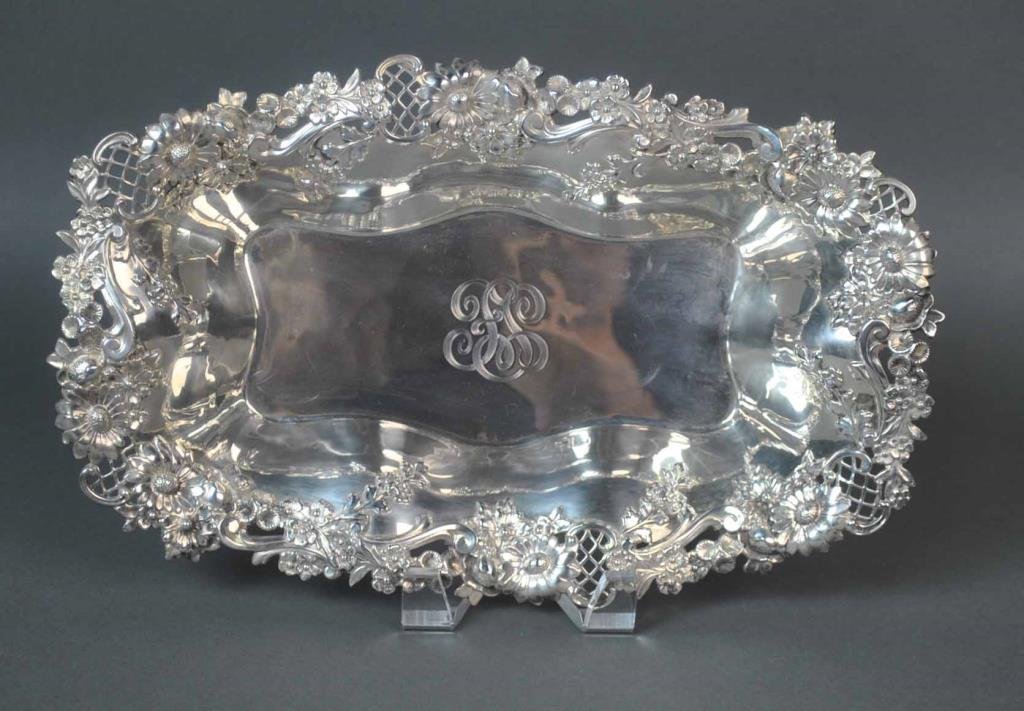 REDLICH & CO. STERLING PIERCED BREAD TRAY (1 of 1)