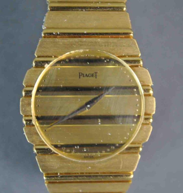 GENTS VINTAGE PIAGET POLO 18K BRACELET WATCH (1 of 5)