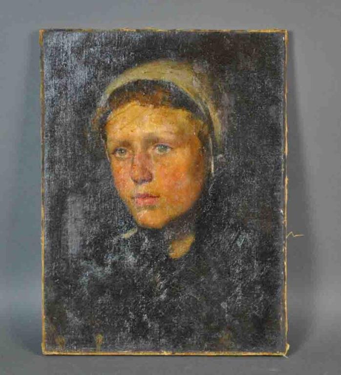 HUNGARIAN SCHOOL (19THC.), PORTRAIT OF A CHILD (1 of 2)