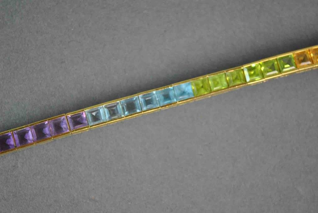 18K GEMSTONE BRACELET (1 of 5)