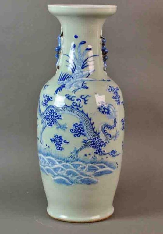 CHINESE CELADON FLOOR VASE (1 of 5)