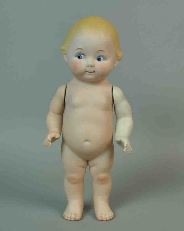 11" PETERKIN ALL BISQUE GOOGLY CHARACTER DOLL (1 of 5)