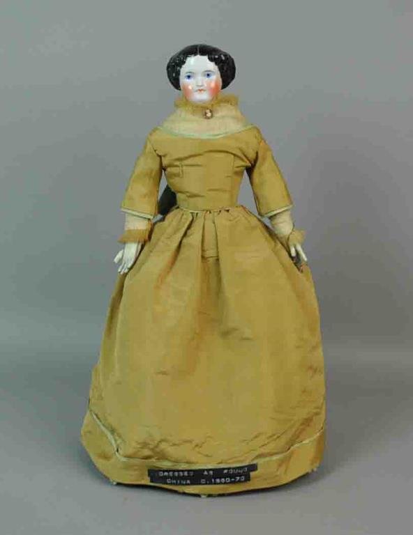 19" CHINA HIGH BROW SHOULDER HEAD DOLL (1 of 6)