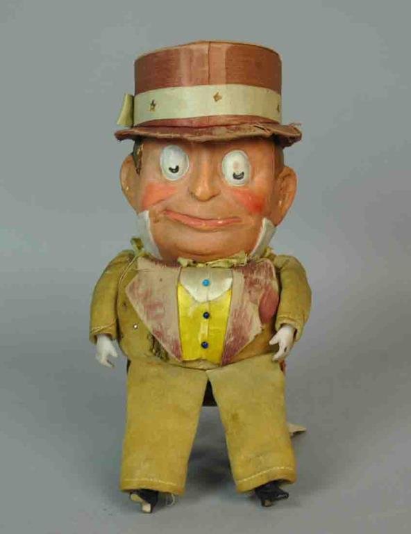 UNUSUAL BISQUE HEAD PIN CUSHION DOLL (1 of 4)