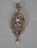 ANTIQUE FRENCH DIAMOND PENDANT BROOCH