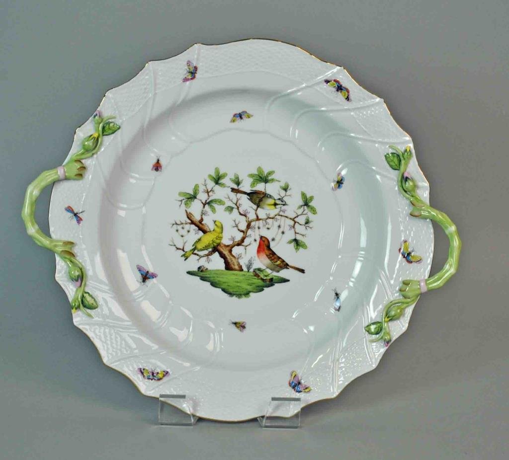 HEREND ROTHSCHILD BIRD LARGE ROUND BOWL (1 of 3)