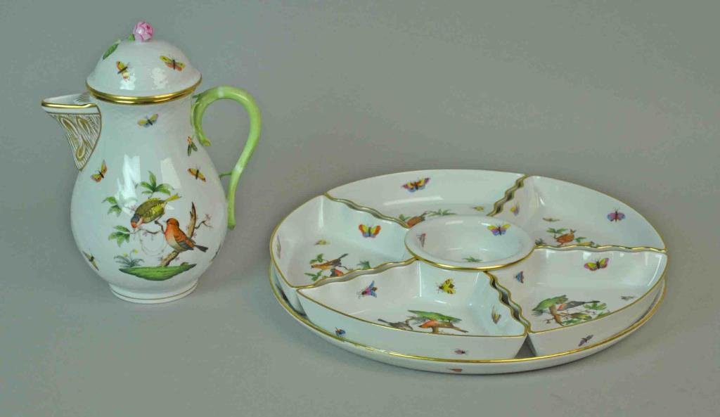 (2) PIECE HEREND ROTHSCHILD BIRD AS-IS GROUP (1 of 3)