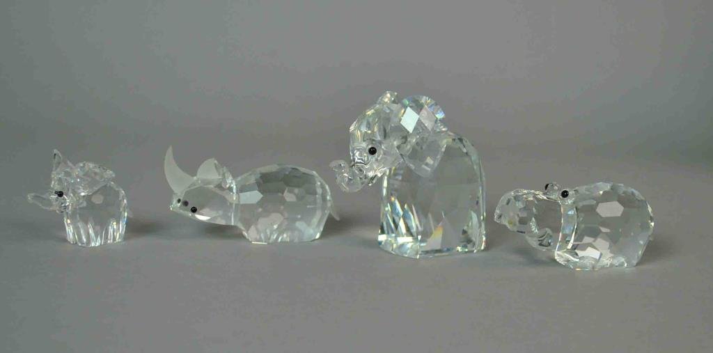 (4) SWAROVSKI FIGURINES - AFRICAN ANIMALS (1 of 1)