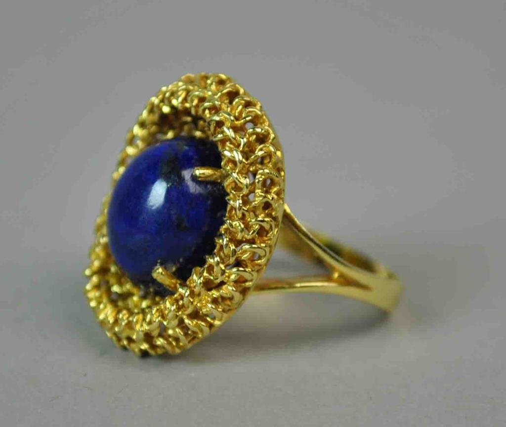 18K LAPIS LAZULI DINNER RING (1 of 2)