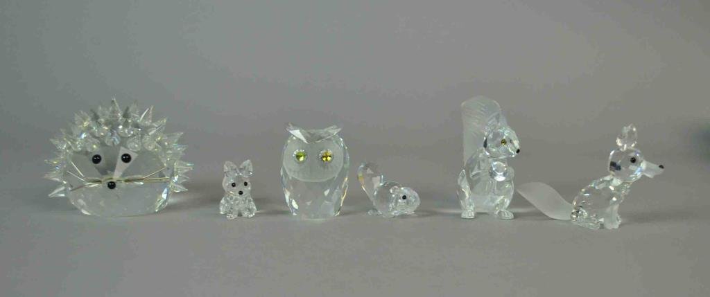 (6) SWAROVSKI FIGURINES - WOODLAND CREATURES (1 of 1)
