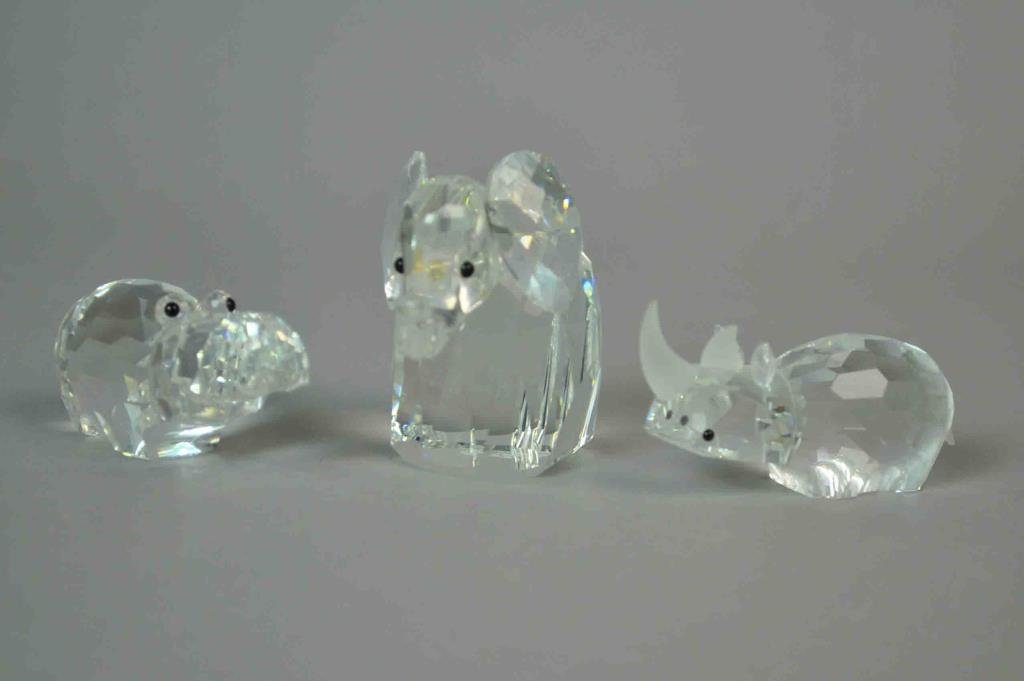 (3) SWAROVSKI FIGURINES - AFRICAN ANIMALS (1 of 1)