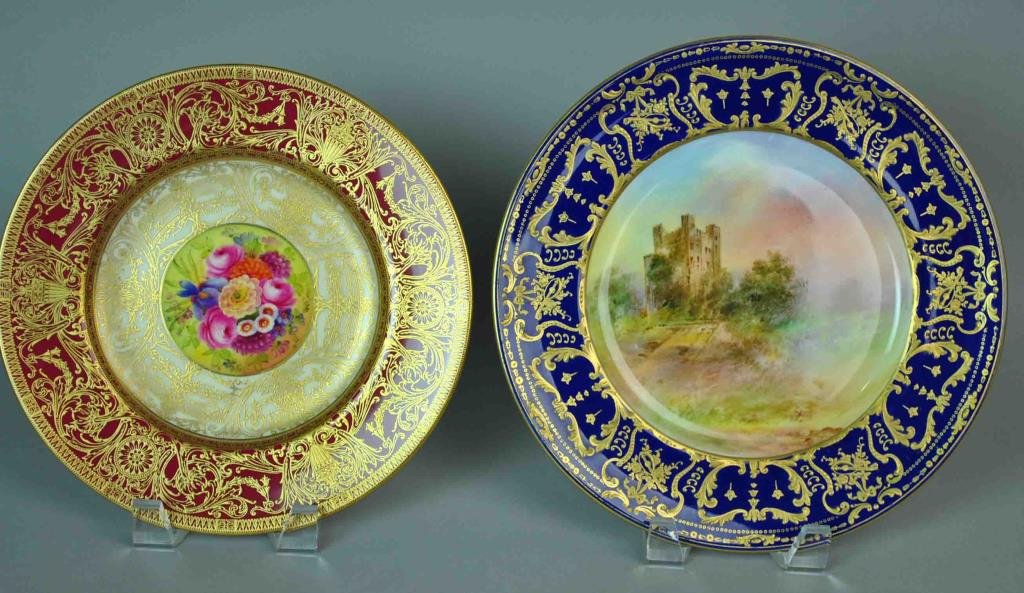 (2) ENGLISH PORCELAIN CABINET PLATES (1 of 2)