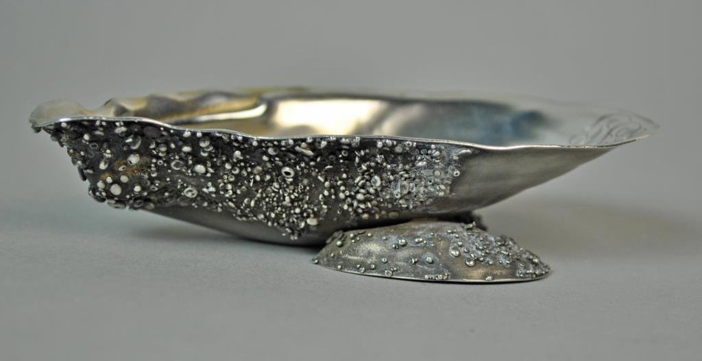 GORHAM NARRAGANSETT STERLING OYSTER-FORM DISH (1 of 3)