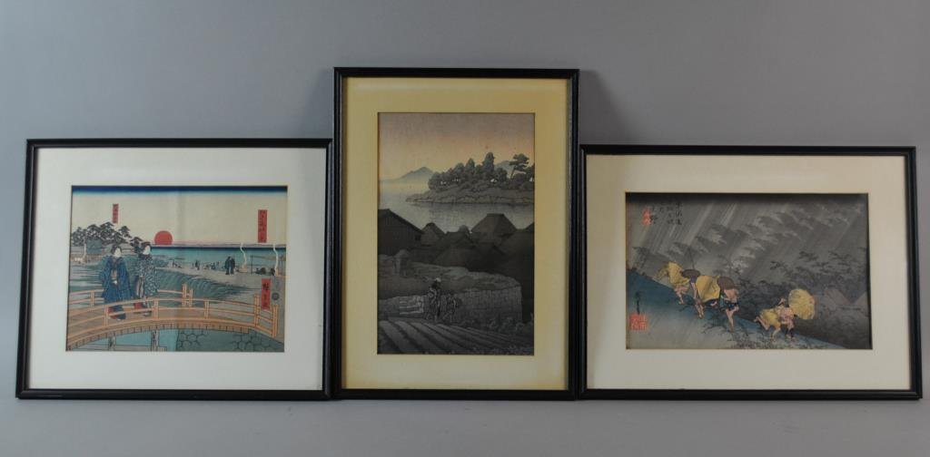 (8) JAPANESE WOODBLOCK PRINTS (1 of 5)