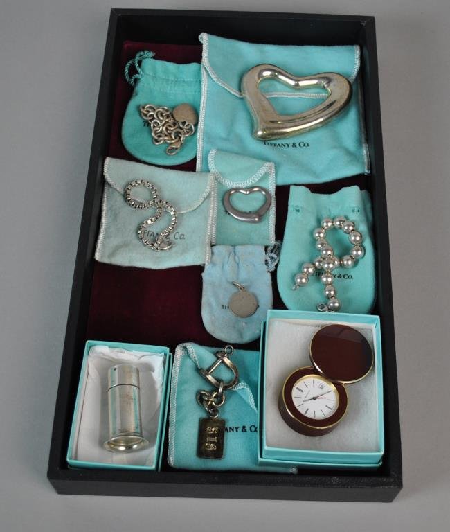 (9) PIECE TIFFANY STERLING JEWELRY & VANITY GROUP (1 of 1)