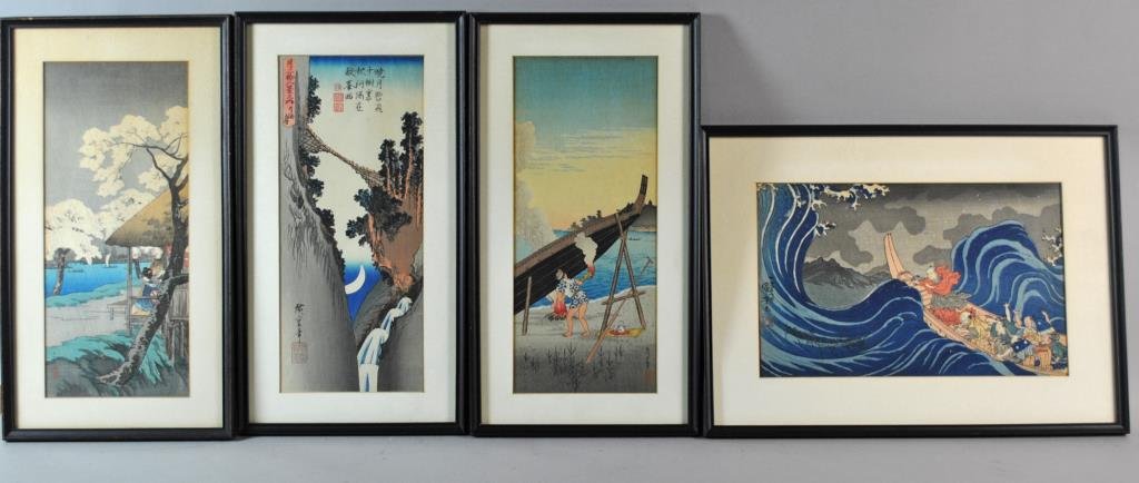 (4) JAPANESE WOODBLOCK PRINTS (1 of 1)