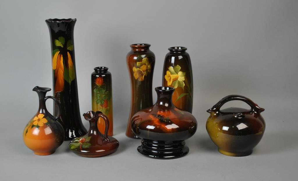 (8) WELLER LOUWELSA ART POTTERY GROUP (1 of 3)