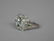 ART DECO PLATINUM, DIAMOND & EMERALD RING, 0.50CTW - 2