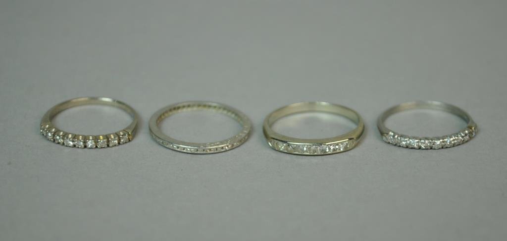 (4) GOLD & PLATINUM DIAMOND RINGS (1 of 1)