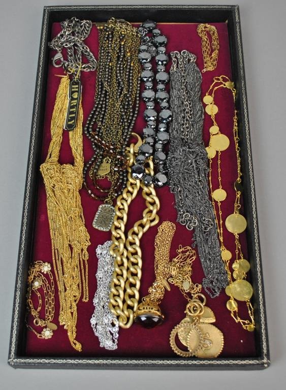 (11) SIGNED DESIGNER BOUTIQUE COSTUME NECKLACES (1 of 1)