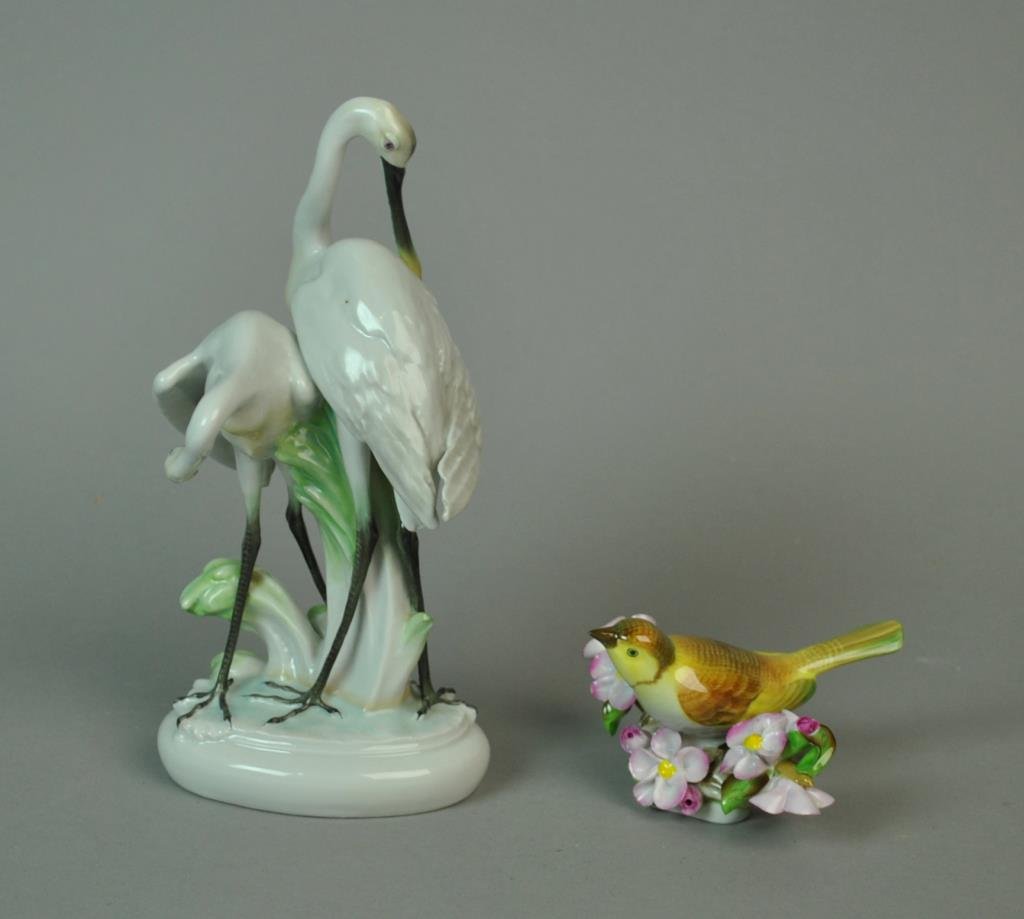 (2) HEREND BIRD FIGURAL GROUPS (1 of 1)