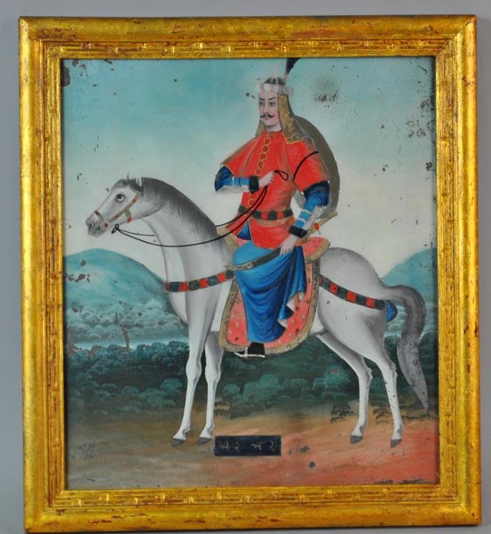 ANTIQUE PERSIAN EQUESTRIAN PORTRAIT (1 of 5)