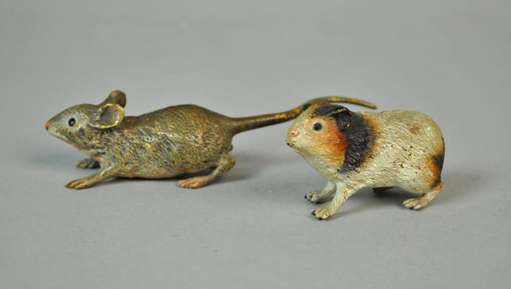 (2) AUSTRIAN COLD PAINTED BRONZE ANIMAL FIGURES (1 of 3)