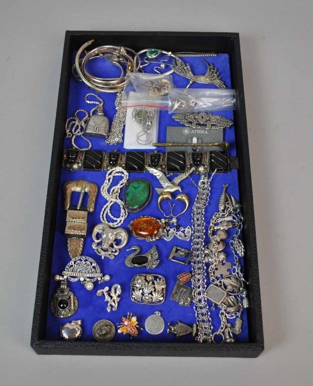 (40)+ PIECE STERLING JEWELRY GROUP (1 of 3)